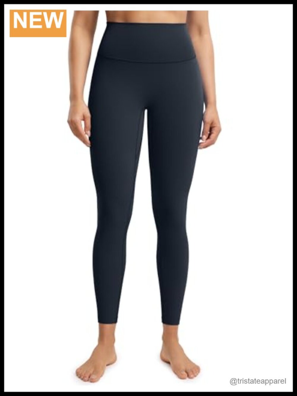 No Front Seam High Waisted Yoga Leggings 25" 28" Buttery Soft Stretchy Athletic - Picture 1 of 5